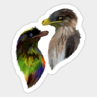 Two Generic Dromaeosaurs Pack Sticker